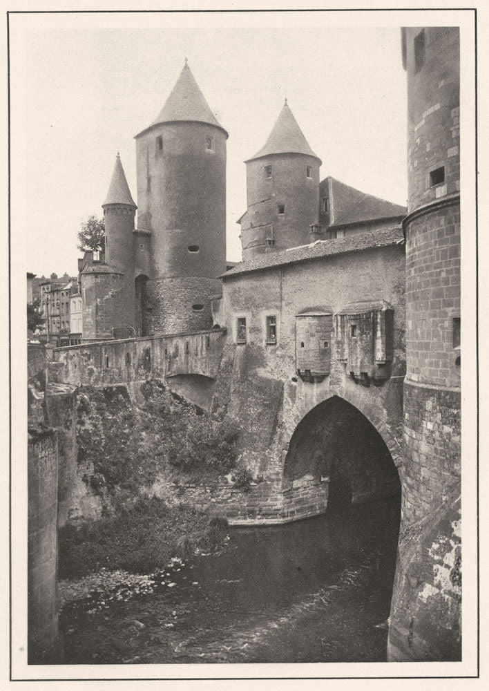 MOSELLE. Porte des Allemands (Extérieur)  1937 old vintage print picture